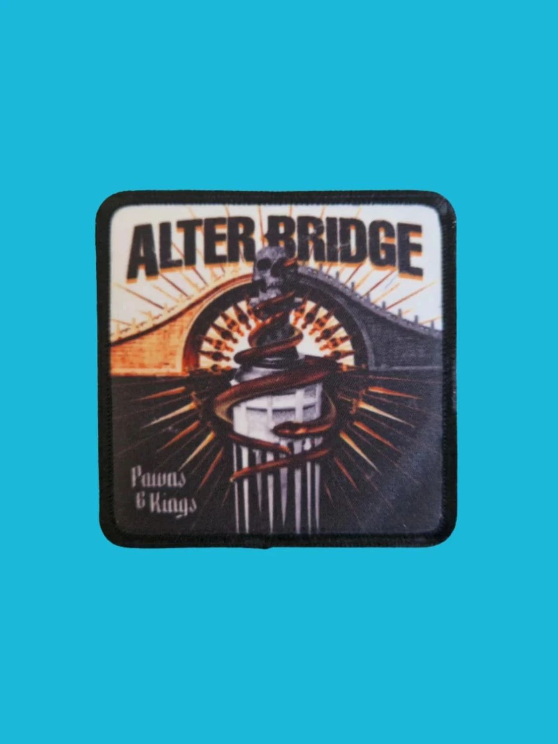 Patch Alter Bridge - Pawns & Kings - Imprimé - Carré de 7,5 x 7,5 centimètres